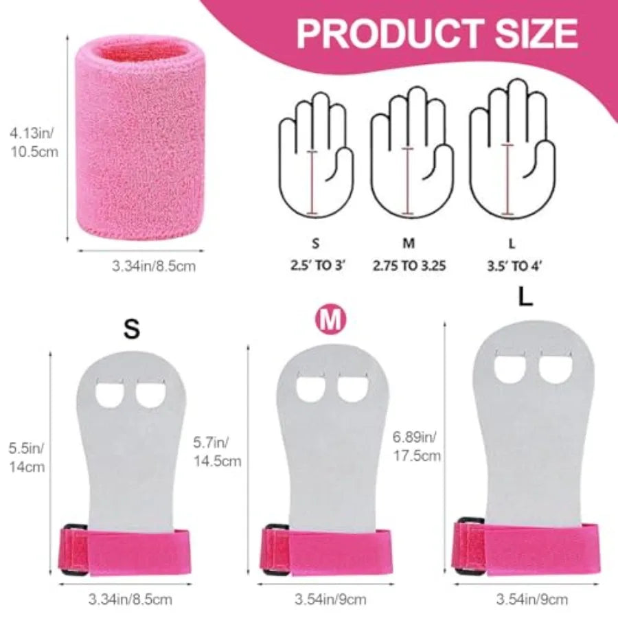 Gymnastics Hand Grips With Wrist Support And Palm Protection