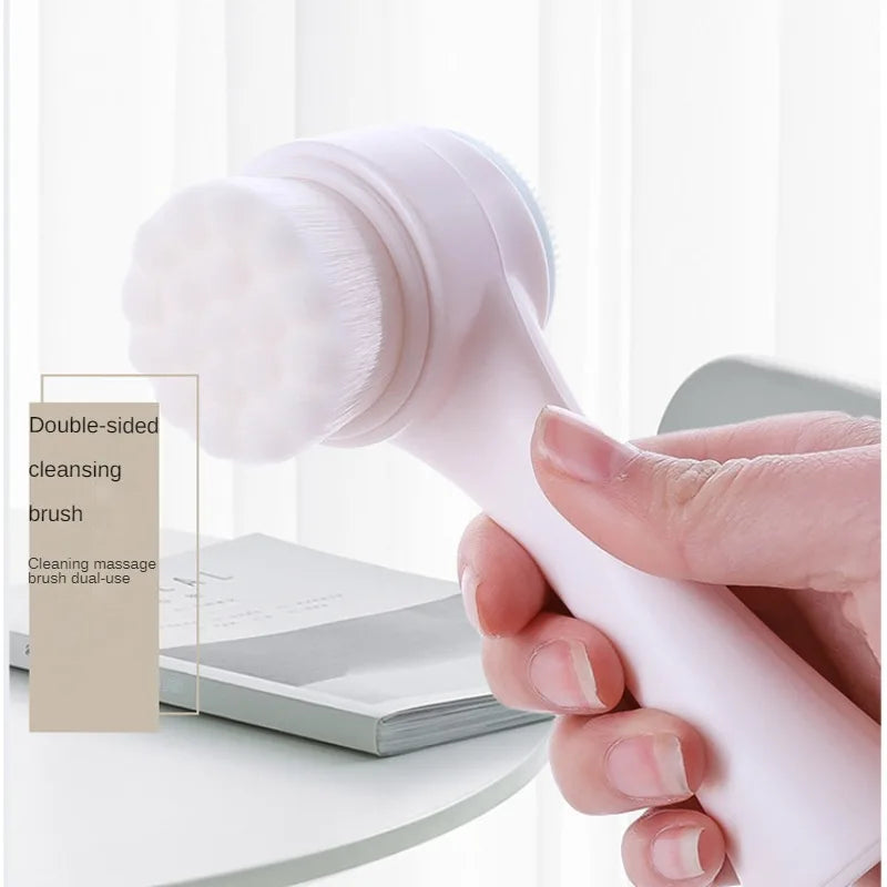 Double Sided Silicone Facial Brush For Deep Pore Cleansing