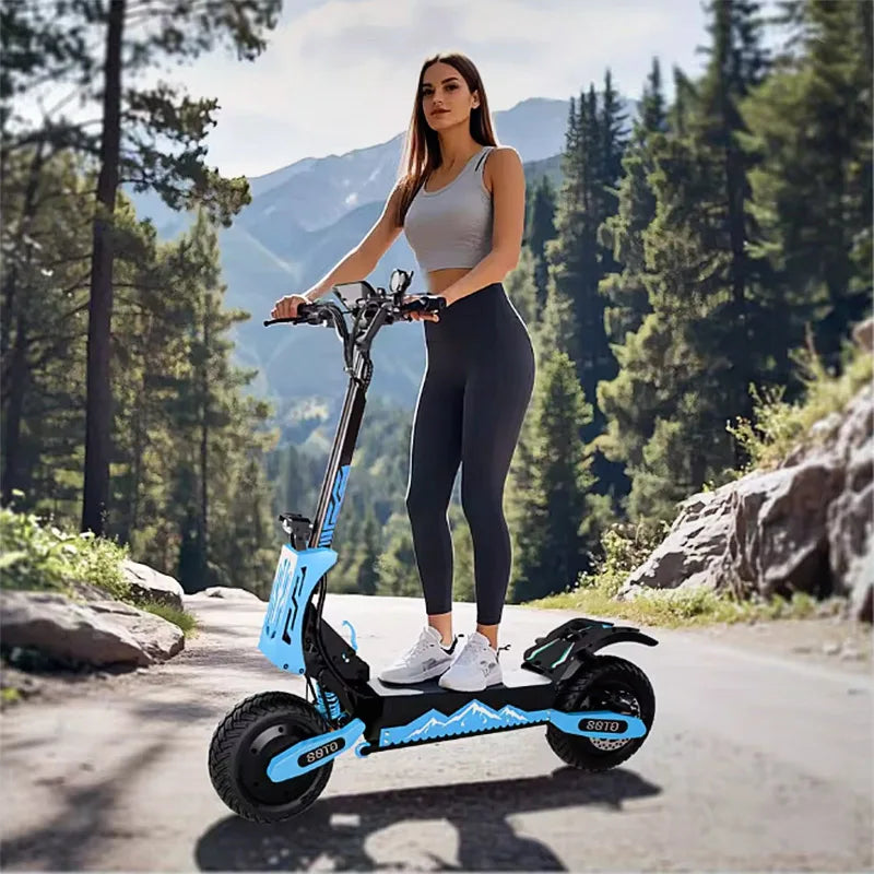Arwibon 5600W Dual Motor Electric Off Road Scooter With Seat