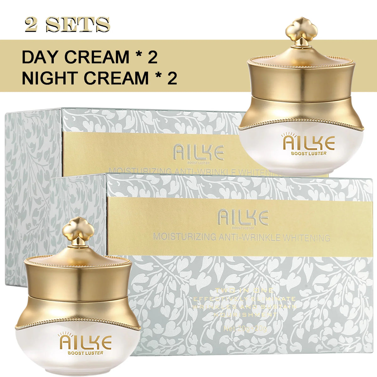 KylieFit Whitening Anti Wrinkle Facial Cream And Serum Set