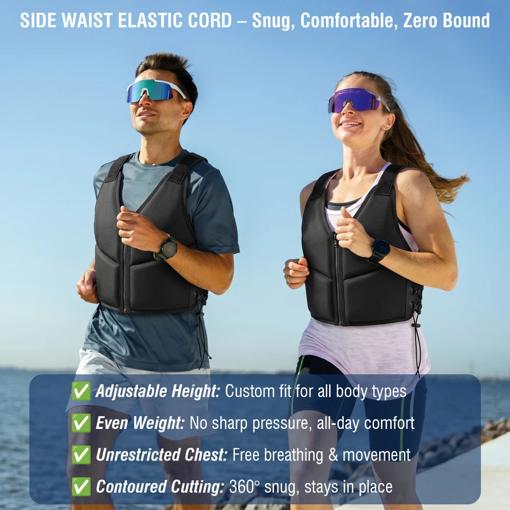 Adjustable Weighted Vest For Running And Fitness Training
