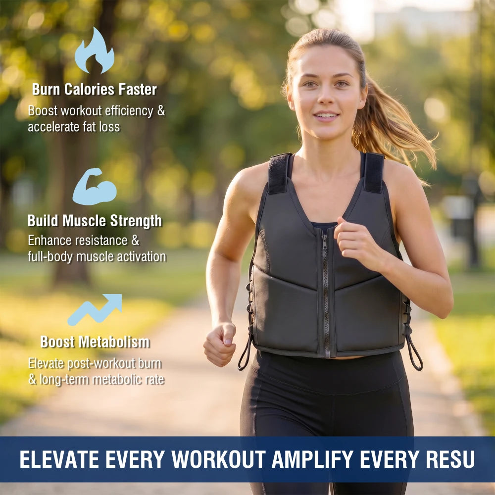 Adjustable Weighted Vest For Running And Fitness Training
