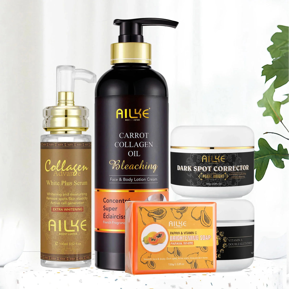 AILKE Collagen 5in1 Skincare Set For Face And Body