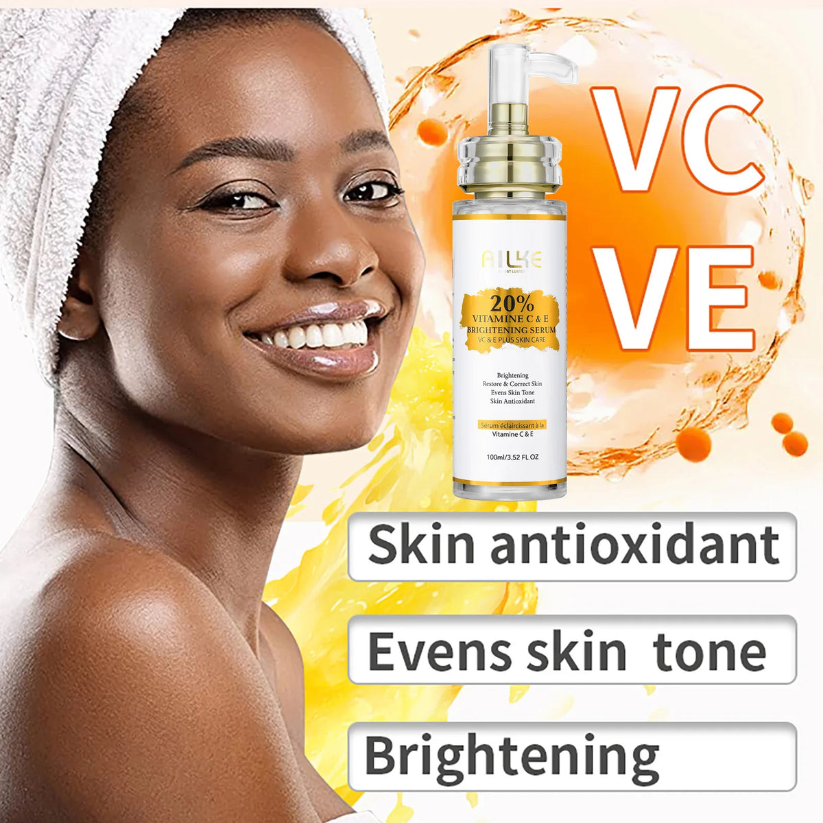 AILKE Vitamin C Brightening Body Cream For Even Skin Tone