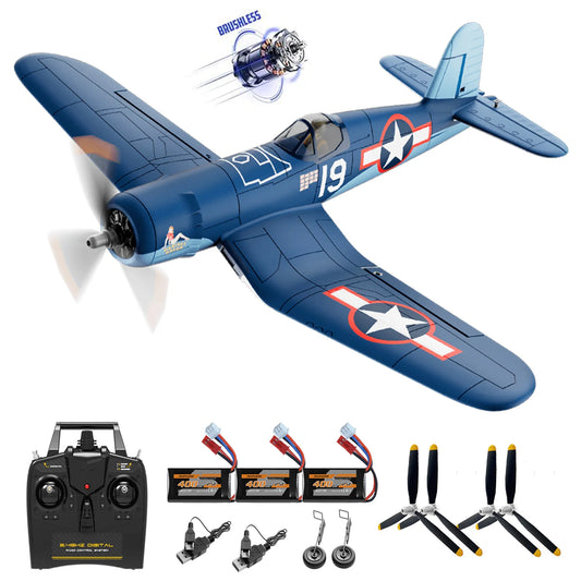 Volantexrc F4U Corsair Brushless RC Plane With One Key Aerobatics