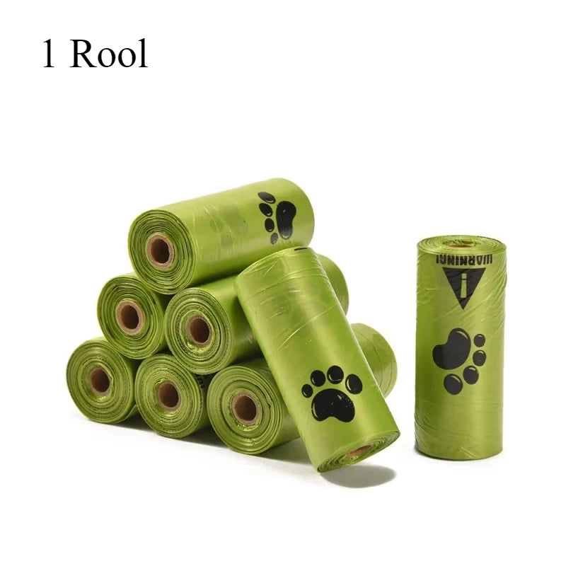 Extra Thick Leak Proof Paw Print Pet Waste Bag Rolls