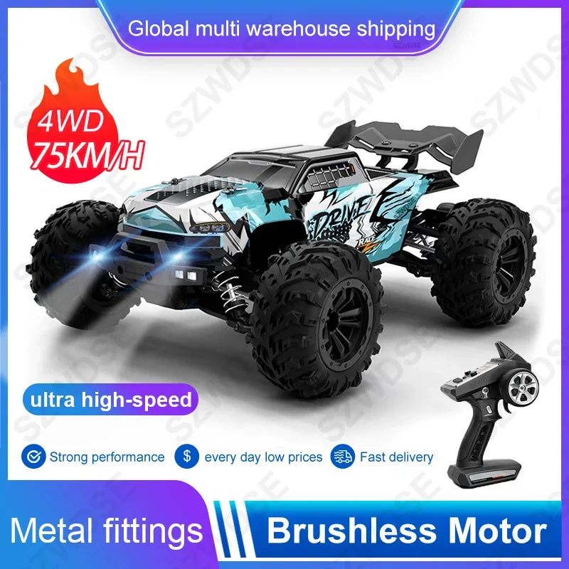 WDSZKMYF Brushless 4WD Off Road Remote Control Car For Kids