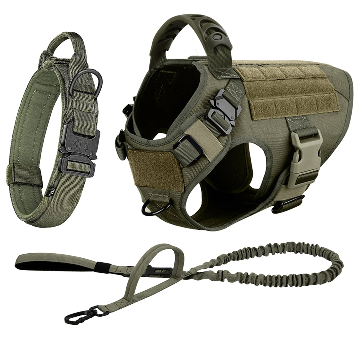 Padded Nylon Dog Harness And Leash Set For Training Purposes