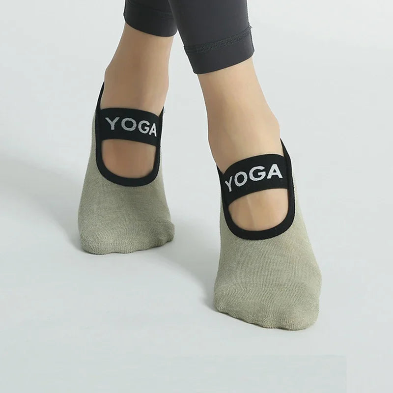 Yoga Socks Women Cotton Dot Silicone Non-slip Grip Pilates No-Show Socks