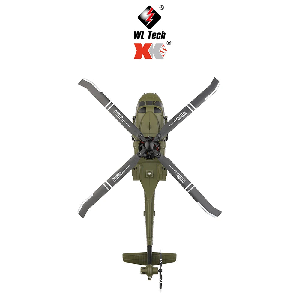 WLtoys K170 UH-60L RC Helicopter With Gyroscope And LED Lights