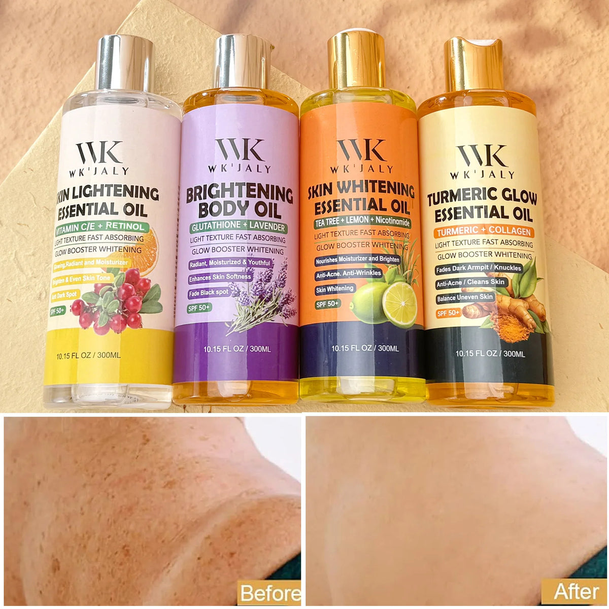 WK JALY Moisturizing Body Oil For Smooth, Radiant Looking Skin