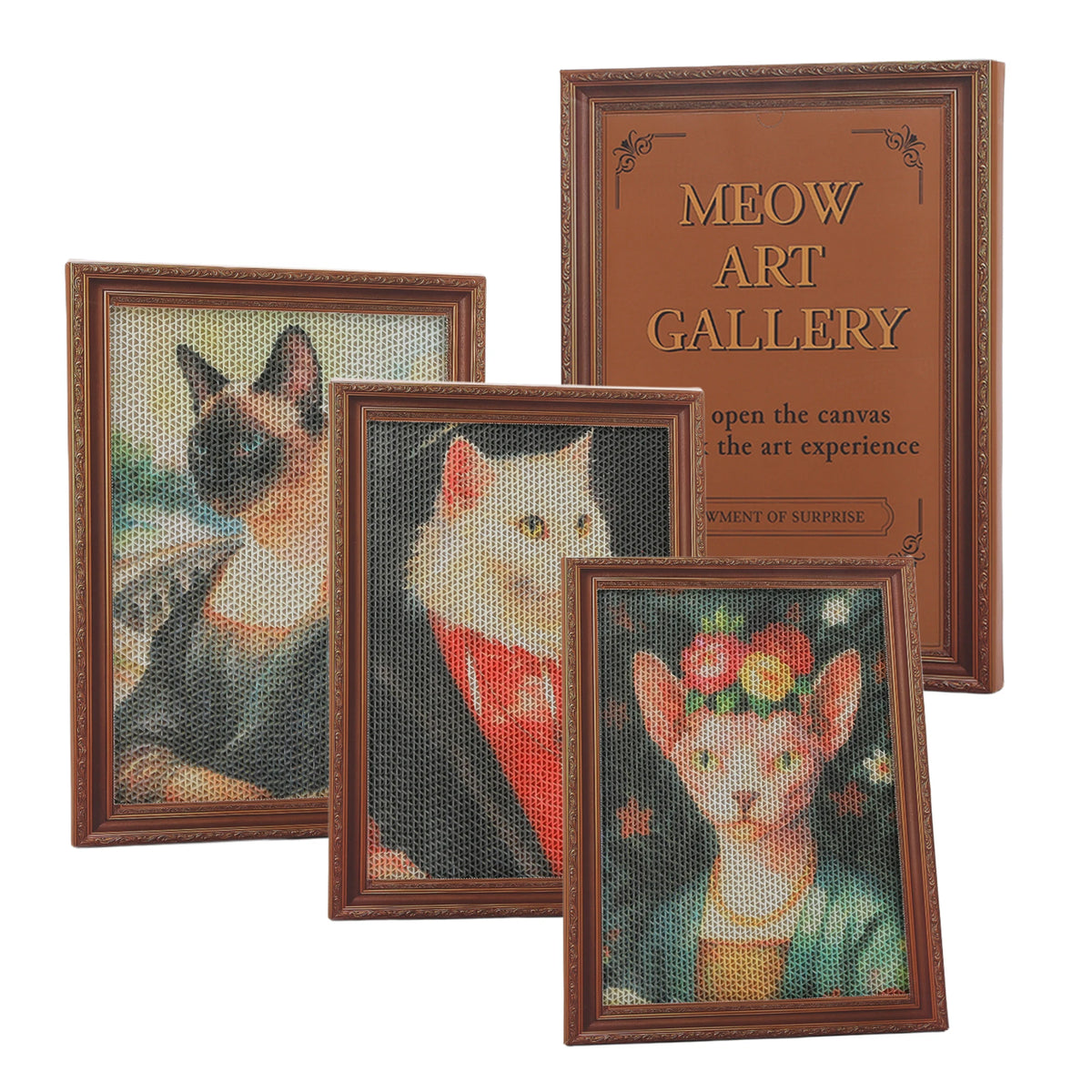 PAWZ Road 3 Pack Cardboard Cat Wall Scratcher With Adhesive