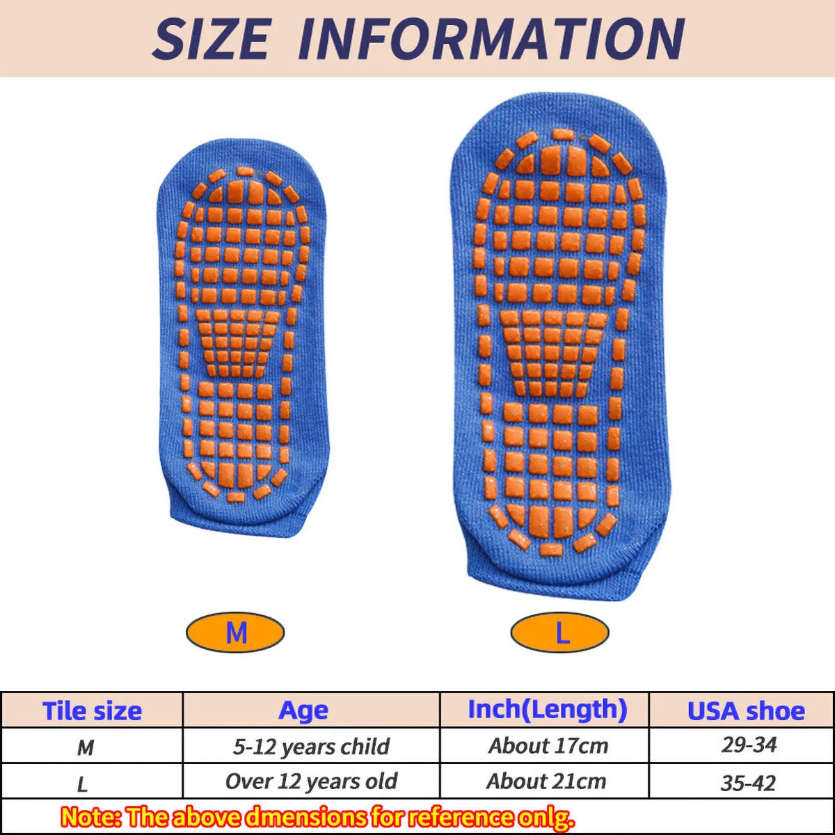 Unisex Silicone Non Slip Grip Trampoline Socks For Yoga Sports