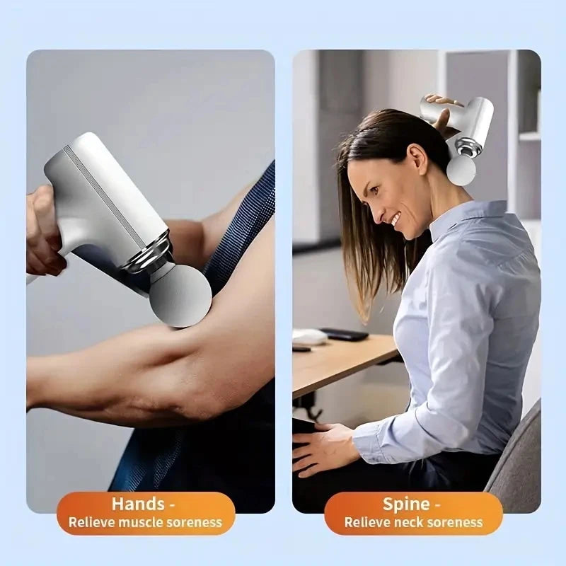 Portable Electric Massage Gun With Deep Tissue Relief And Six Speeds