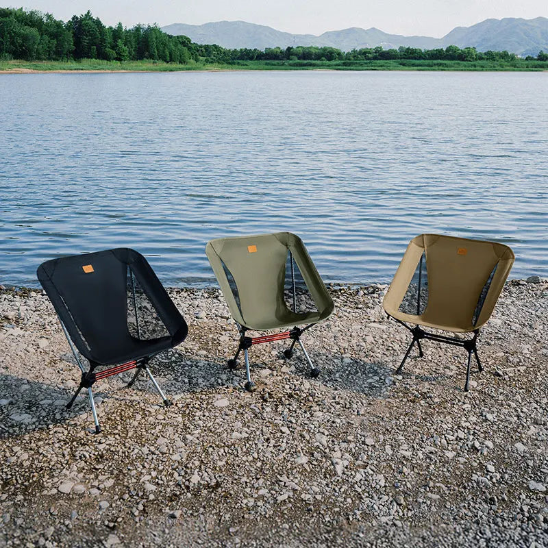 Naturehike Ultralight Camping Chair Anti-Sinking Feet Foldable Backpacking Moon Chairs for Garden Beach Fishing Outdoor Use