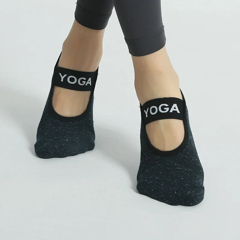 Yoga Socks Women Cotton Dot Silicone Non-slip Grip Pilates No-Show Socks