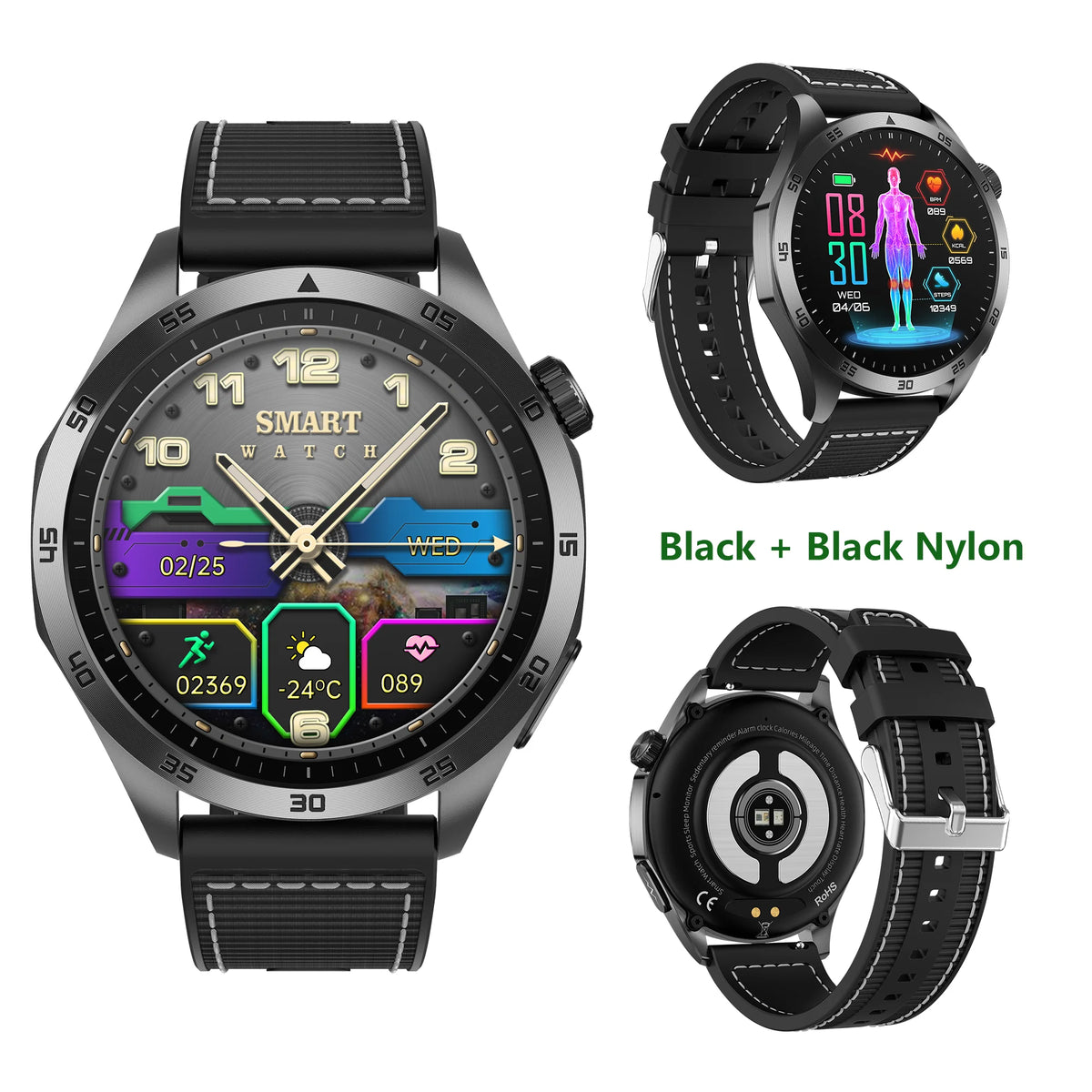 Health Smart Watch With Blood Pressure Monitor And Bluetooth Calls