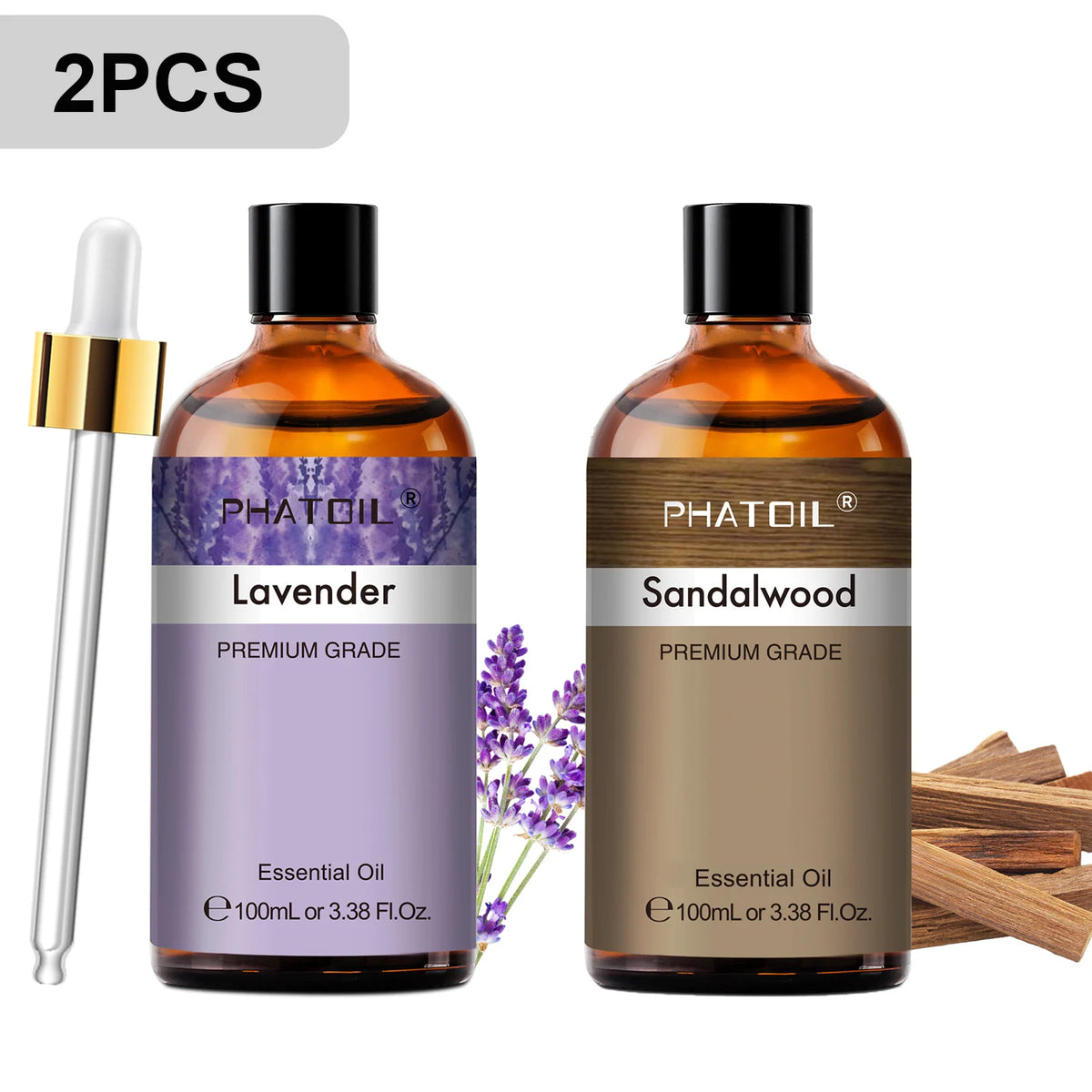 Phatoil Premium Aromatherapy Essential Oil Set For Diffuser Use