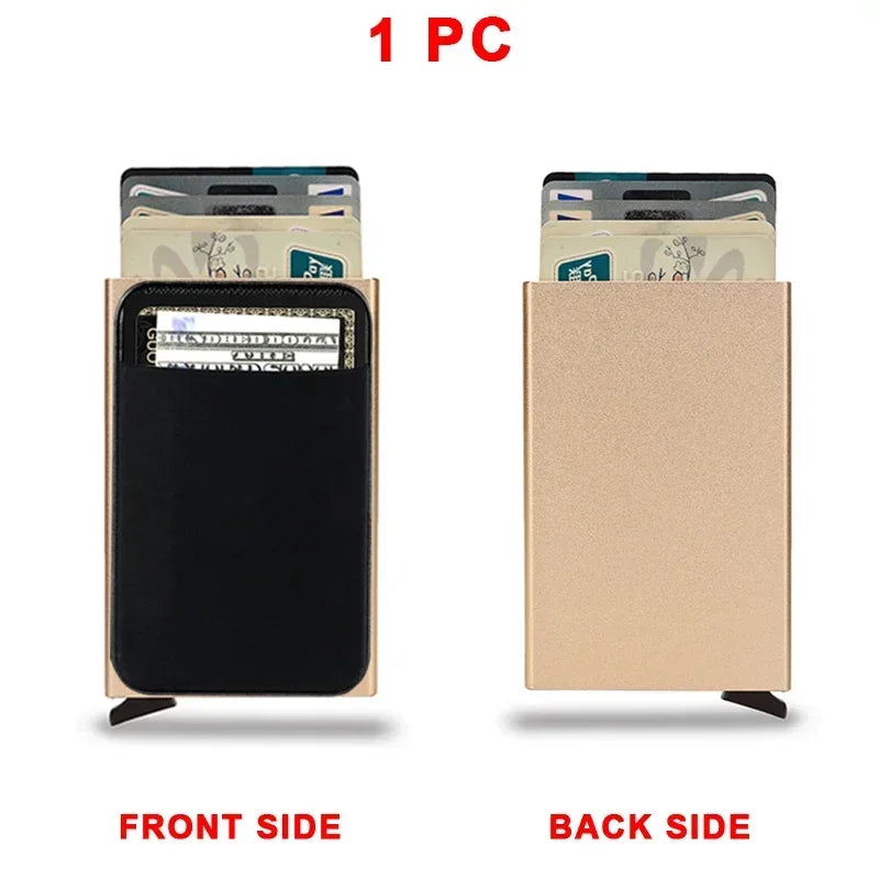 Smart Rfid Metal Pop Up Credit Card Holder Wallet Case