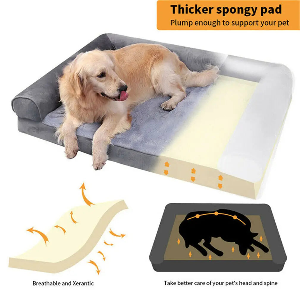 BINGOPAW Orthopedic Dog Bed With Removable Washable Cover Foam Mattress