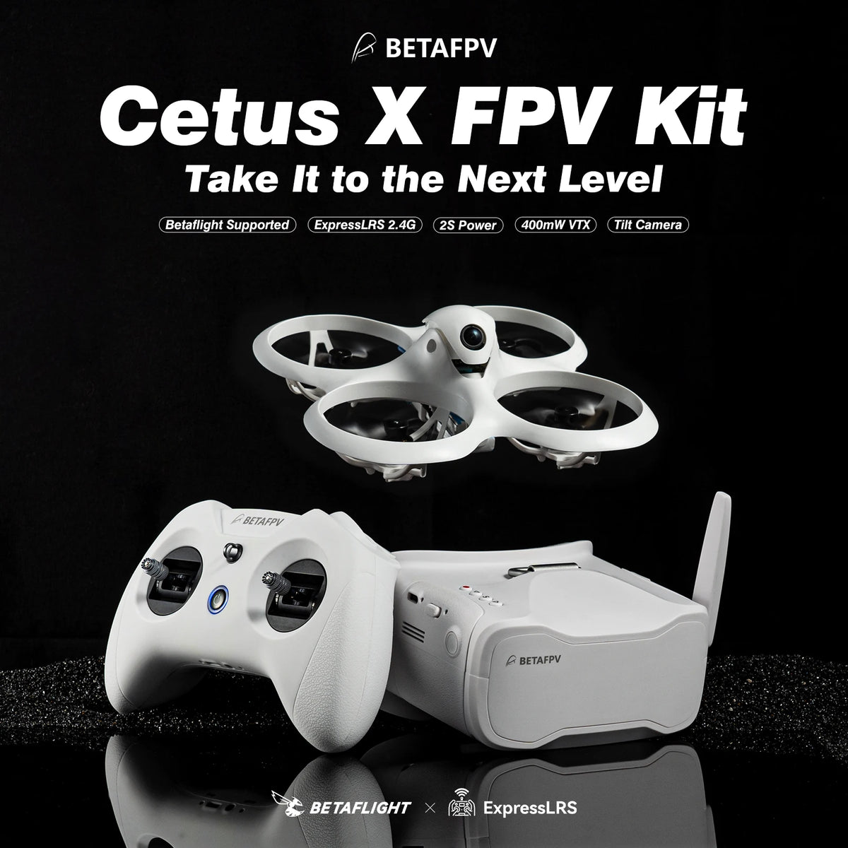 Betafpv Cetus X Fpv Racing Drone Kit With Vr03 Goggles