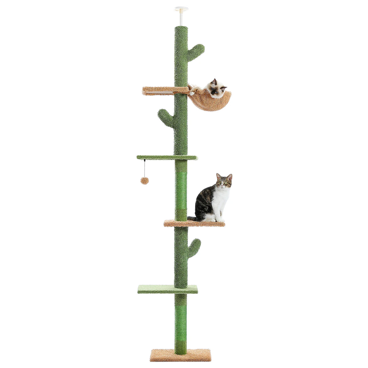 PAWZ Road Five Tier Floor To Ceiling Cat Climbing Tower