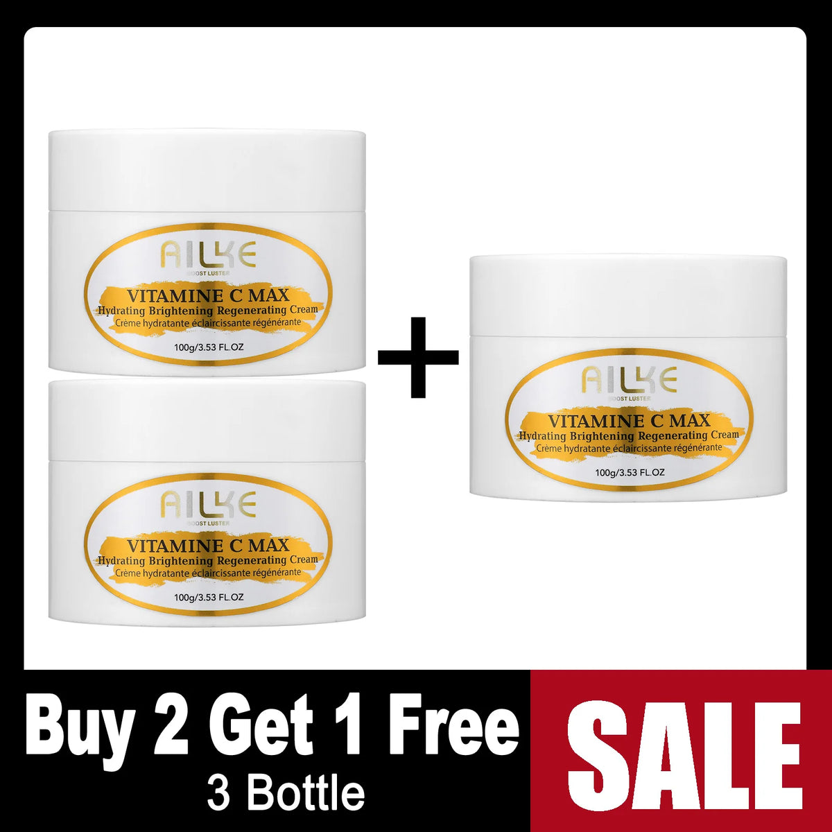 AILKE Vitamin C Brightening Body Cream For Even Skin Tone