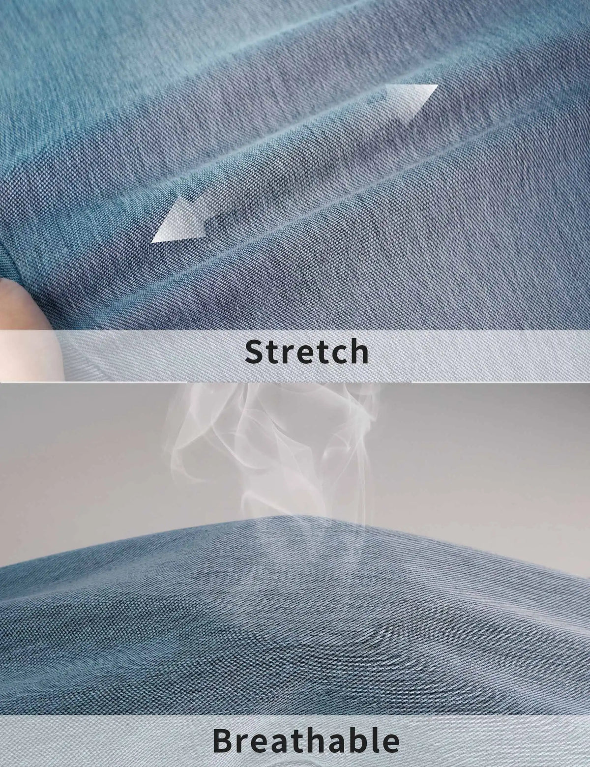 THE GYM PEOPLE Women's U Back Jean Crop Tank Tops with Built in Bra Stretchy Front scrunch  Casual Denim Longline Bras