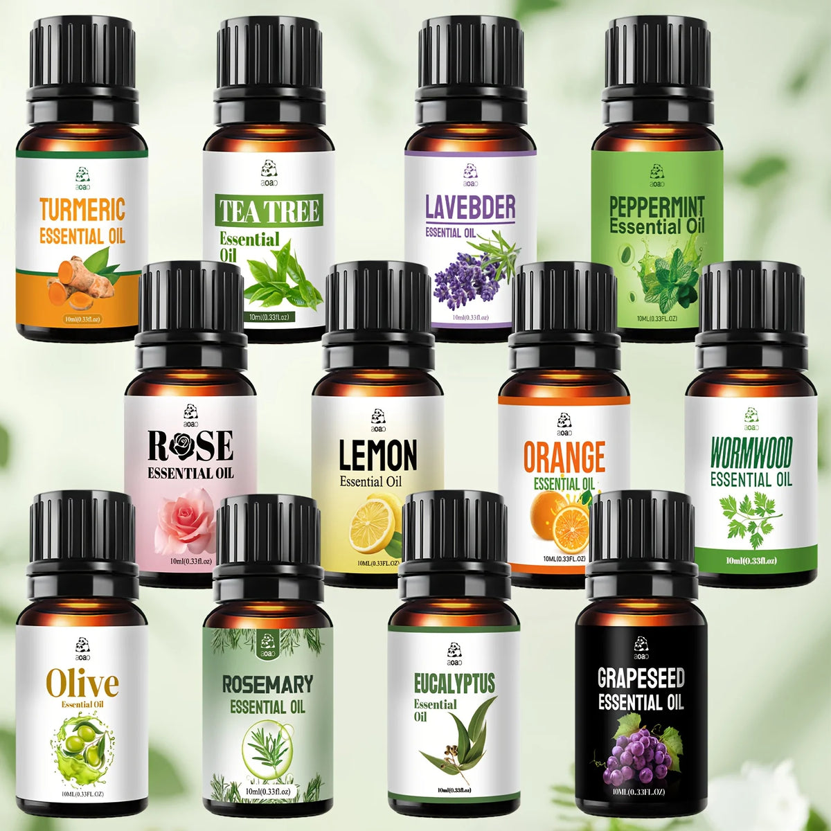 Aoao Natural Facial Essential Oil Blend Skin Care Hair Massage