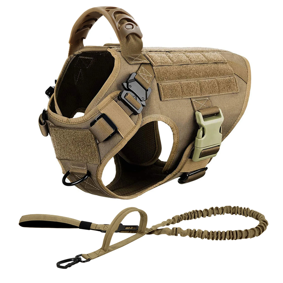 Padded Nylon Dog Harness And Leash Set For Training Purposes