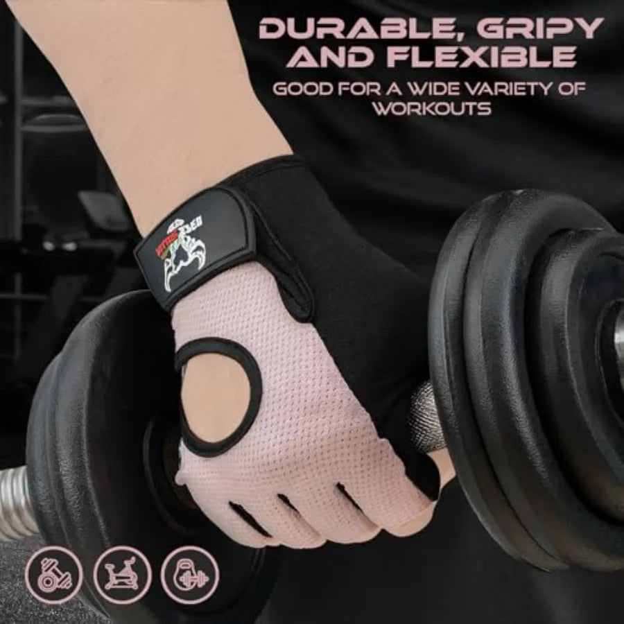 Fingerless Weight Lifting Gloves With Breathable Palm Padding For Exercise