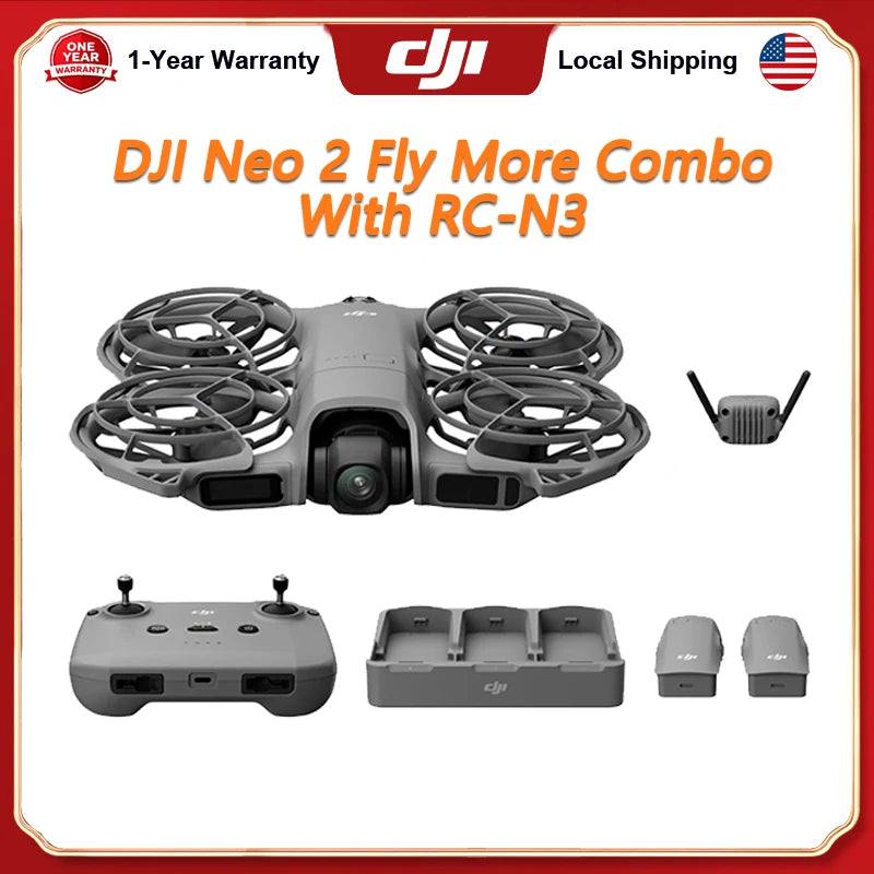 DJI Neo 2 Fly More Combo Drone With RC-N3 Remote Controller