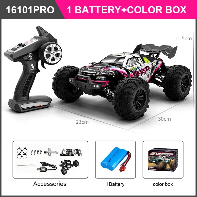 WDSZKMYF Brushless 4WD Off Road Remote Control Car For Kids