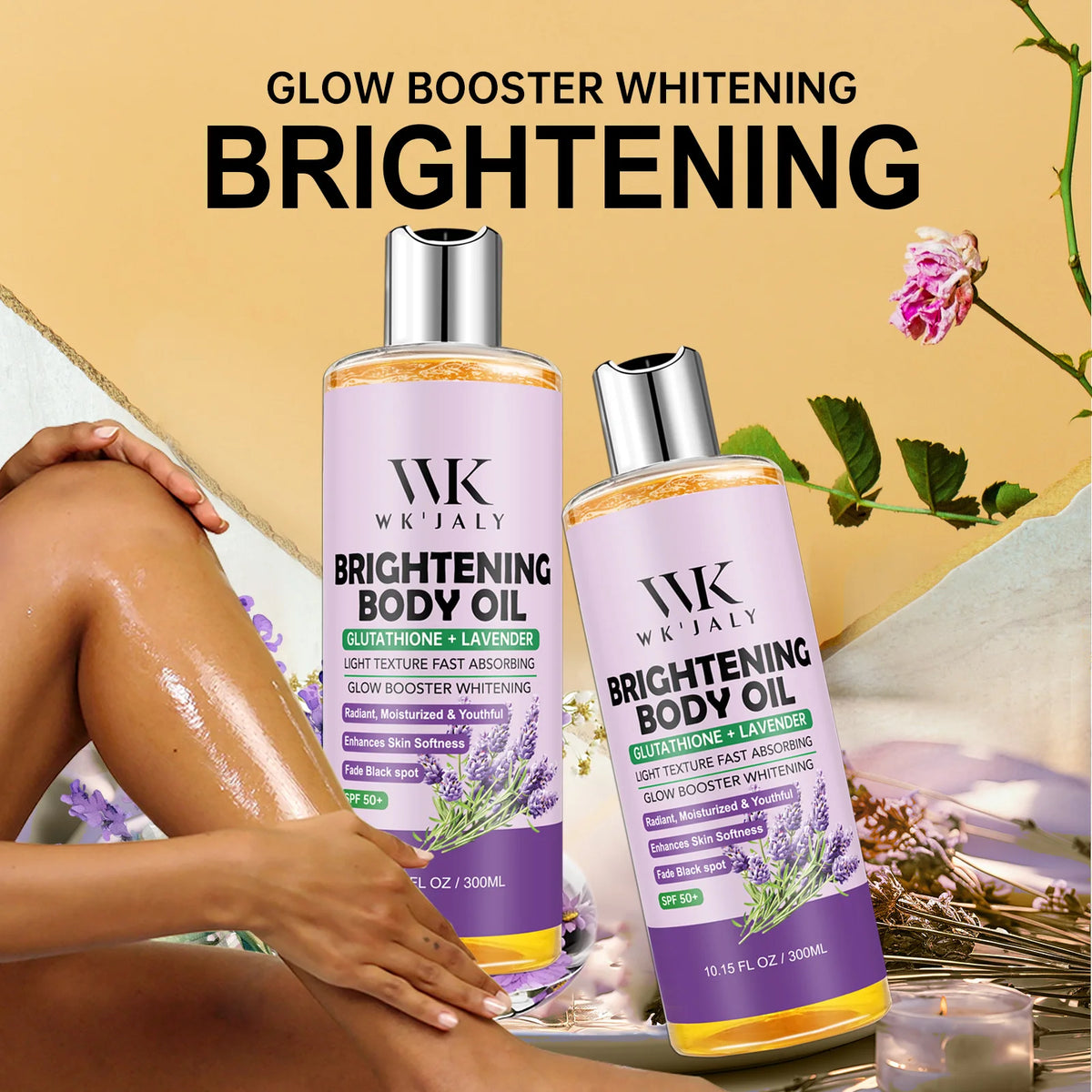 WK JALY Moisturizing Body Oil For Smooth, Radiant Looking Skin