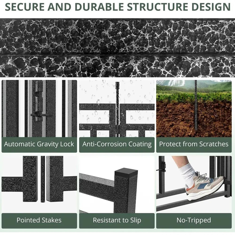 Portable Metal Dog Playpen for Indoor and Outdoor Use