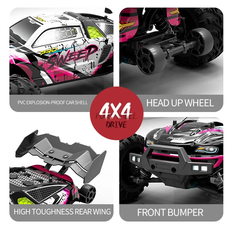 WDSZKMYF Brushless 4WD Off Road Remote Control Car For Kids