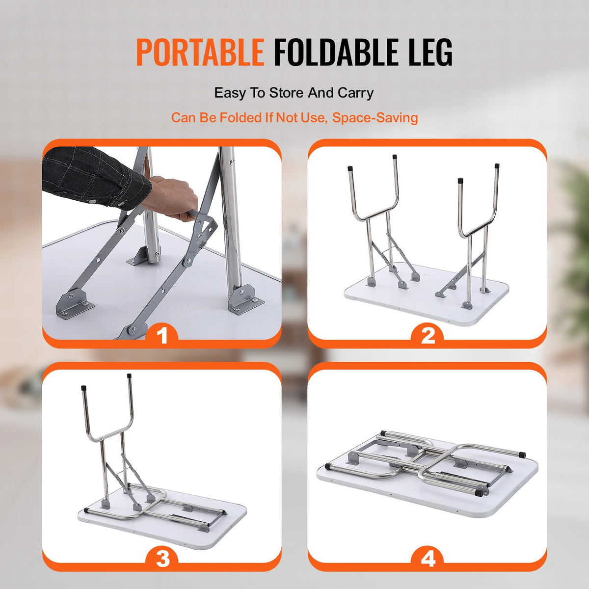 SucceBuy Foldable Dog Grooming Table With Dual Arms And Clamp
