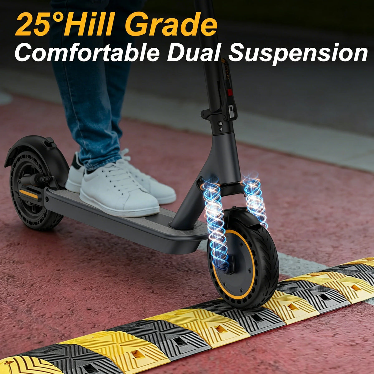 AOVOPRO 350W Electric Scooter With App Control And Dual Suspension