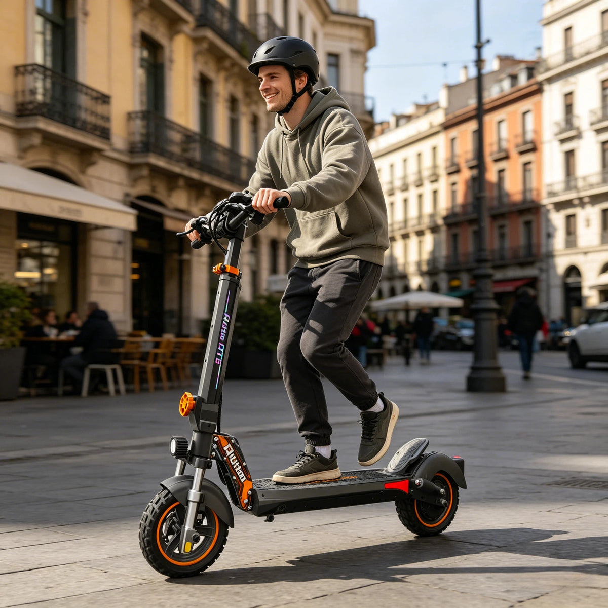 Bikydrom Electric Scooter With 800w Motor And Led Display